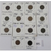 LOT OF 14 - U.S. INDIAN HEAD PENNIES - INCL 1880, 1881, 1887 & 1899
