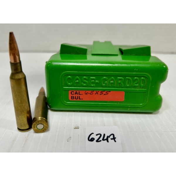 AMMO: 12X 6.5X55 MM SWEDE - RELOADS