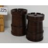 Image 2 : LOT OF 2 - 19TH CENTURY GEORGIAN LIGNUM VITAE TREEN CONTAINERS