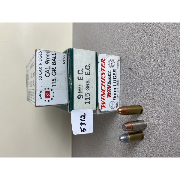 AMMO: 130X MIXED 9MM 