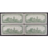 Image 2 : LOT OF 4 - 1967 CDN $1 BANKNOTES - CONSECUTIVE & UNCIRCULATED