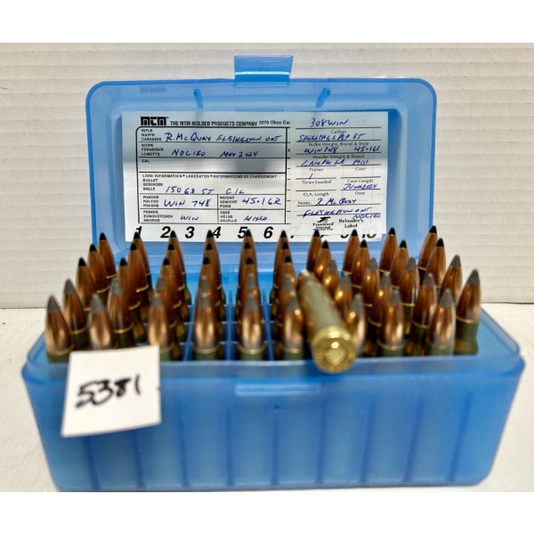 AMMO: 50X .308 WIN 150GR. 