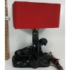 Image 3 : ART DECO BLACK PANTHER TABLE LAMP