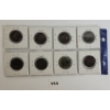 Image 2 : LOT OF 8 - 1859 - 1893 CDN 1 CENT PCS 