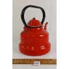 Image 2 : RED ENAMEL TEA KETTLE