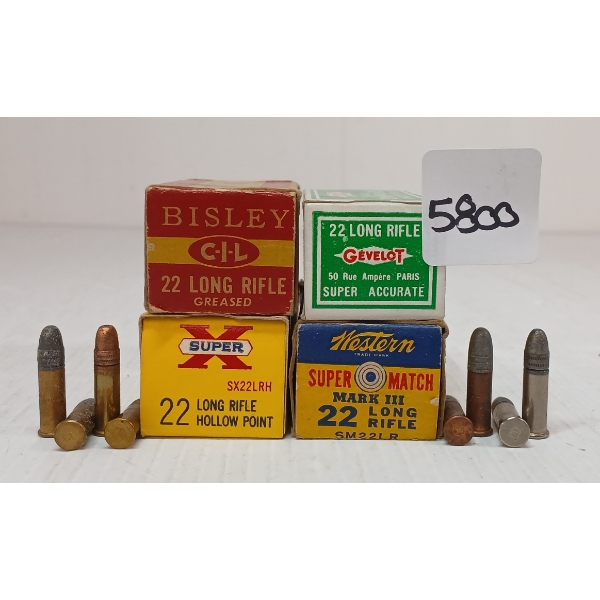 AMMO: 128X MIXED .22 LR - 37 & 40GR - HP