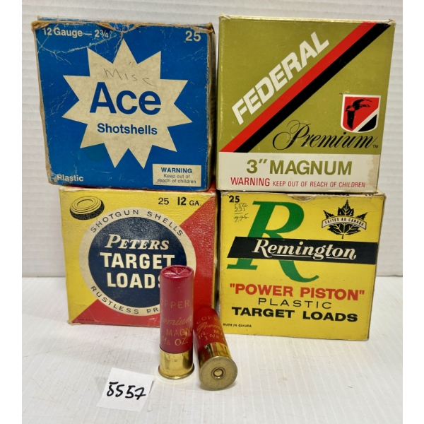AMMO: APPROX 80X 12 GA 2-3/4IN & 3IN MIXED 