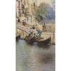 Image 2 : "A VENETIAN CANAL" BY MARTIN RICO(1833 - 1908) - PRINT ON CANVAS