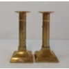 Image 2 : PAIR OF BRASS MILITARY CANDLESTICK HOLDERS