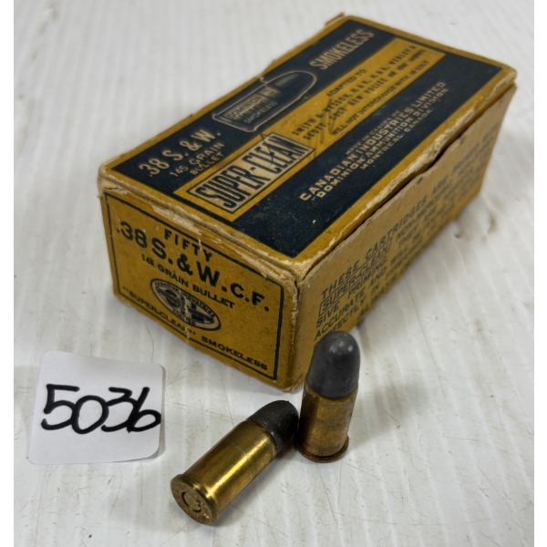AMMO: 50 X DOMINION .38 S&W - 145 GR