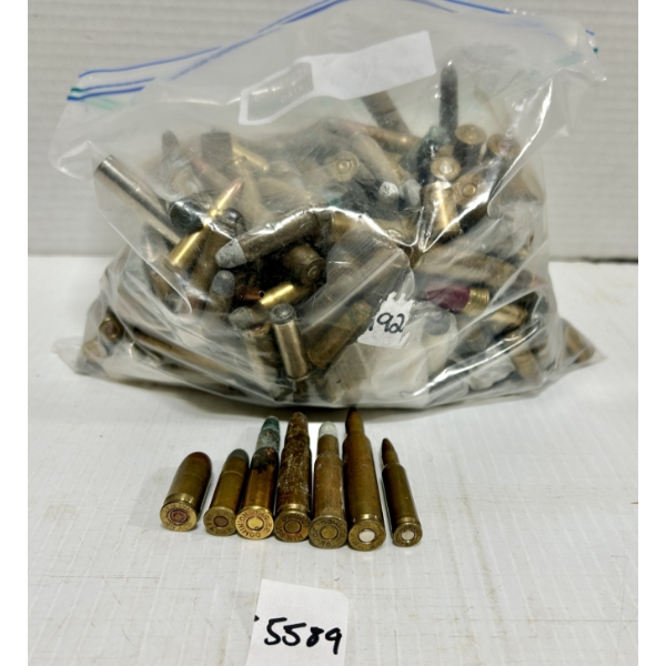 AMMO: BAG LOT MIXED RIFLE & HANDGUN CARTIRDGES