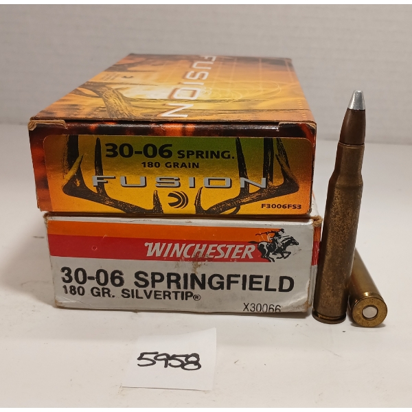AMMO: 38X MIXED .30-06 SPRG - 180GR - SILVERTIP & BT