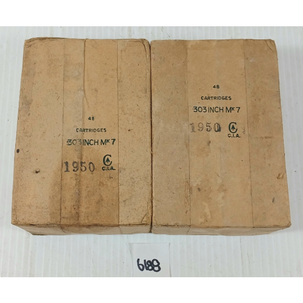 AMMO: 96X .303IN MK 7 CDN MILITARY RNDS - SEALED 