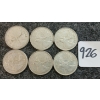 Image 1 : LOT OF 6 - 1968 CDN 25 CENT COINS