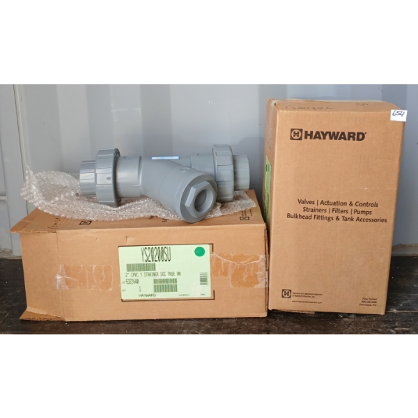 LOT OF 2 - HAYWARD PVC Y STRAINERS