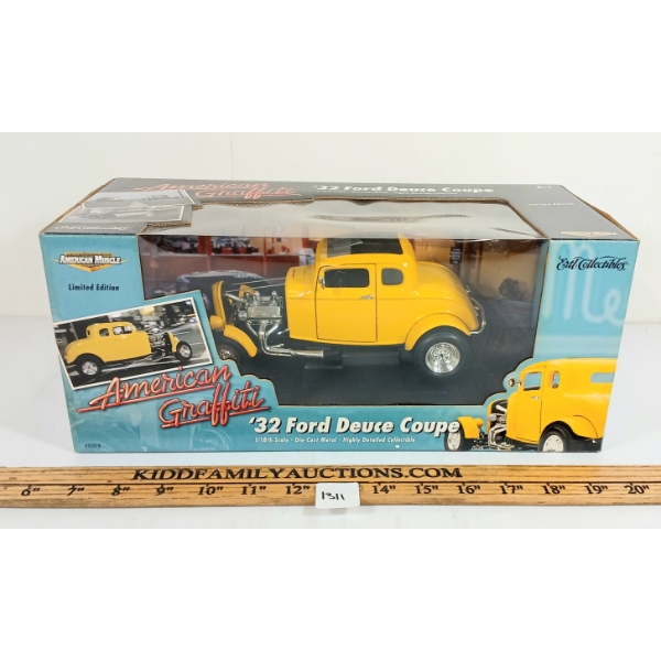 ERTL AMERICAN GRAFFITI DIECAST 1932 FORD DEUCE COUPE MODEL - SEALED