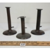 Image 1 : LOT OF 3 - HOGSCRAPER CANDLESTICKS