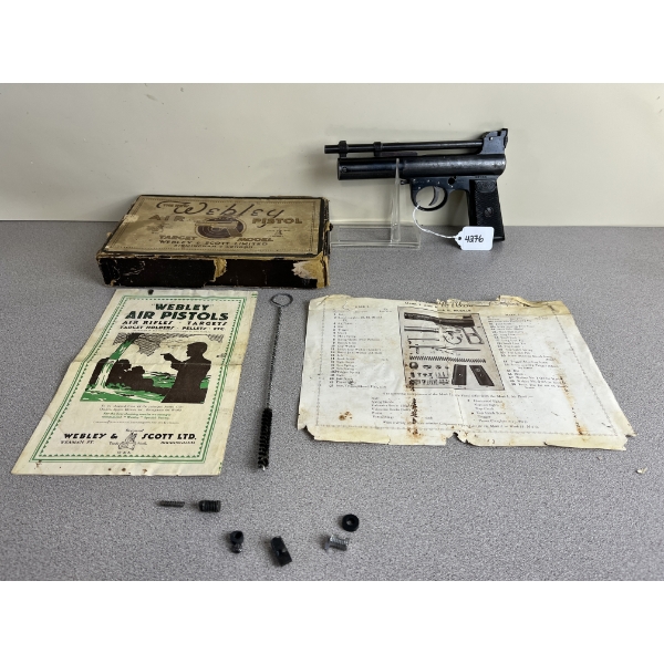 WEBLEY MKII TARGET IN .177 PELLET PARTS GUN NO PAL REQ 