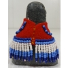 Image 5 : "DOLL IN RED DRESS" BY MARY MIKI(1920 - 1993) - STONE, WOOL & BEADS