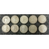 Image 2 : LOT OF 10 - 1952-1965 CDN 10 CENT COINS