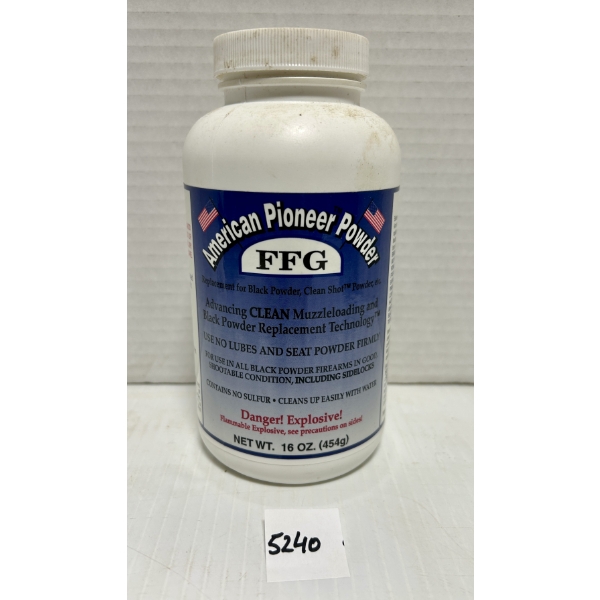 POWDER: 1/2 LB AMERICAN PIONEER FFG BLACK