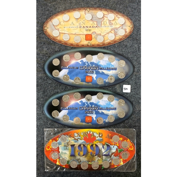 LOT OF 4 - 1992-2000 RCM UNCIRCULATED COIN SETS