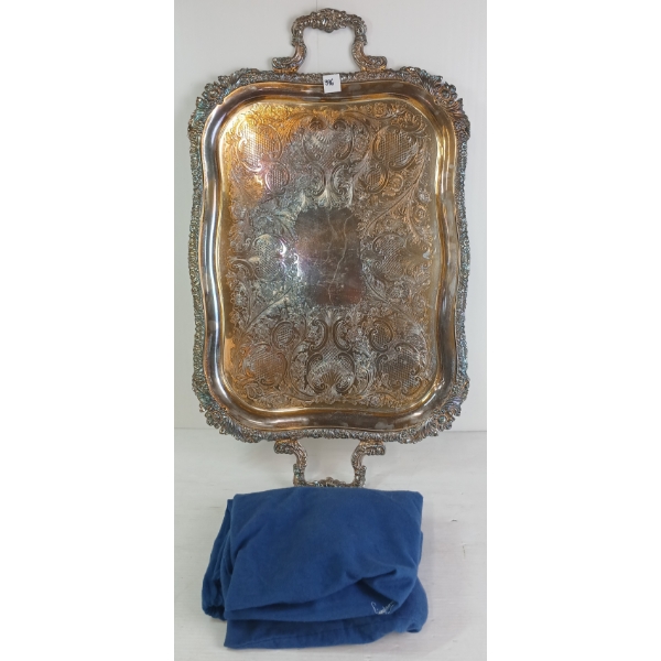OLD SHEFFIELD SILVERPLATED SERVING TRAY