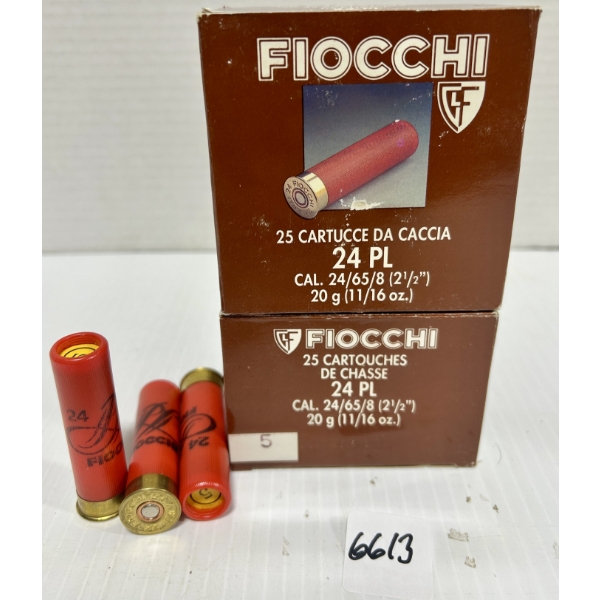 AMMO: 50X FIOCCHI 24 GA 2-1/2 IN - #5