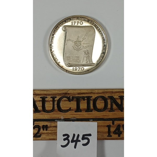 1970 SILVER KAMLOOPS COIN CLUB MEDAL