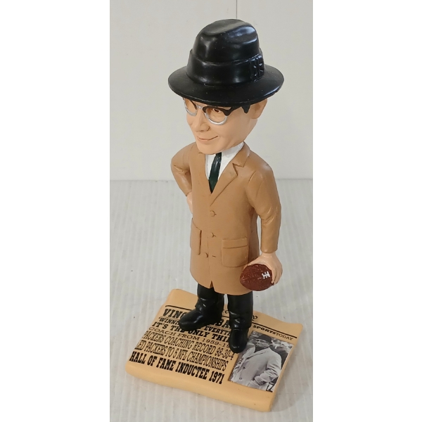 LEGENDS OF "THE FIELD" VINCE LAMBARDI NFL BOBBLE-HEAD FIGURE
