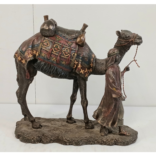 VERONESE COLD-PAINTED CAMEL FIGURINE - C. LATE 20TH CENTURY