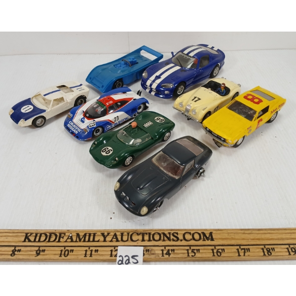 LOT OF 8 - SLOT CARS - INCL NINCO & CARRERA