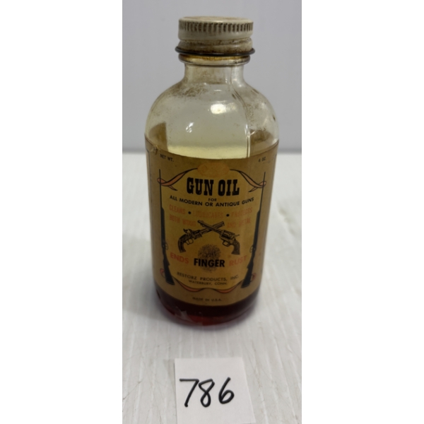 GSC 4 OZ COLLECTIBLE BOTTLE W/ PAPER LABEL & CONTENTS