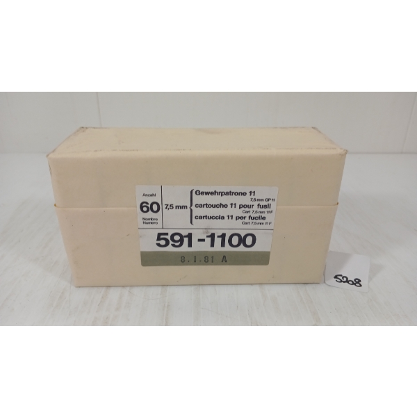 AMMO: QTY OF 7.5XSS SWISS - SEALED