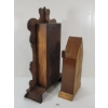 Image 4 : LOT OF 2 - 1906 ANSONIA "ARLINGTON" SHELF CLOCK FRAME & SESSIONS BEEHIVE SHELF CLOCK