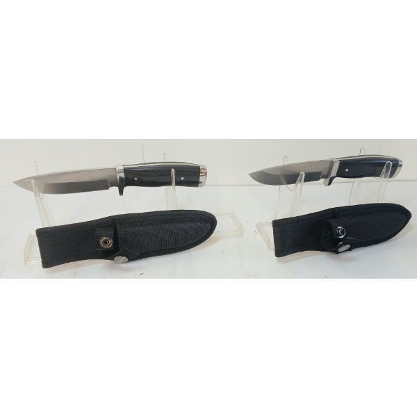 LOT OF 2 - MAXAM KNIVES W/ SHEATHS