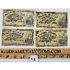 Image 1 : LOT OF 4 - 1900 CDN 25 CENT SHINPLASTERS