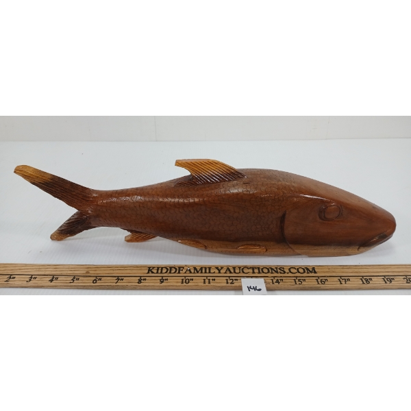 HAND CARVED BIG MOUTH BASS