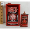 1001  LOT OF 2  MARVEL MYSTERY OIL QT CAN and LUBRICATING OIL 4 OZ CAN