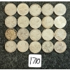 Image 1 : LOT OF 20 - 1939-1968 CDN 25 CENT COINS