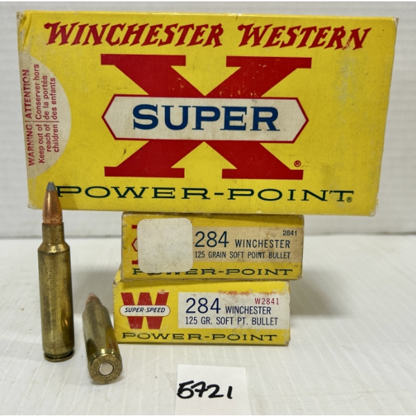 AMMO: 60X WINCHESTER .284 WIN 125GR. SP