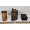 Image 5 : LOT OF 3 - INDIAN TEA MERCHANT, CAKE BOX & HEALTH SALTS TIN