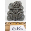Image 3 : "MY SON'S FIRST STEPS" BY SILAS KAYAKJUAK(1956 - 2024) - STONE