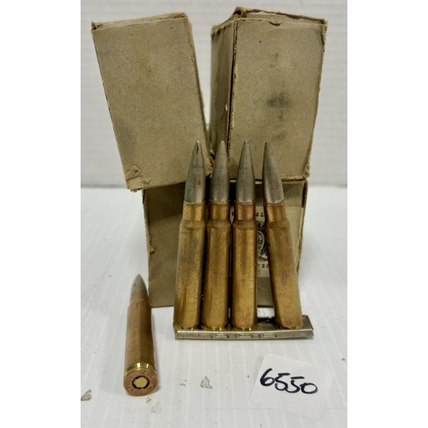 AMMO: 60X 8 MM MAUSER - MILITARY FMJ