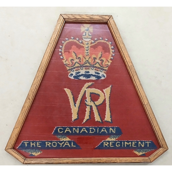 THE ROYAL CDN REGIMENT - FRAMED WOOLIE