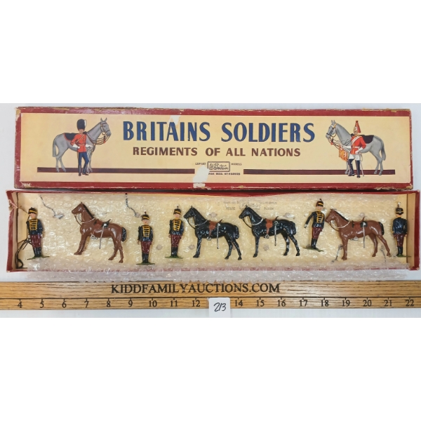 BRITAINS SOLDIERS LEAD FIGURES - NO. 182 11TH PRINCE ABLERT'S OWN HUSSARS