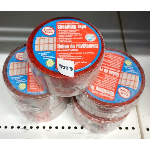 LOT OF 5 - TUCK TAPE SHEATHING TAPE