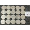 Image 1 : LOT OF 20 - 1941-1964 CDN SILVER 25 CENT COINS