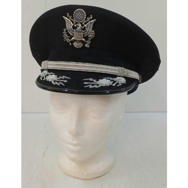 WWII US OFFICER'S VISOR HAT