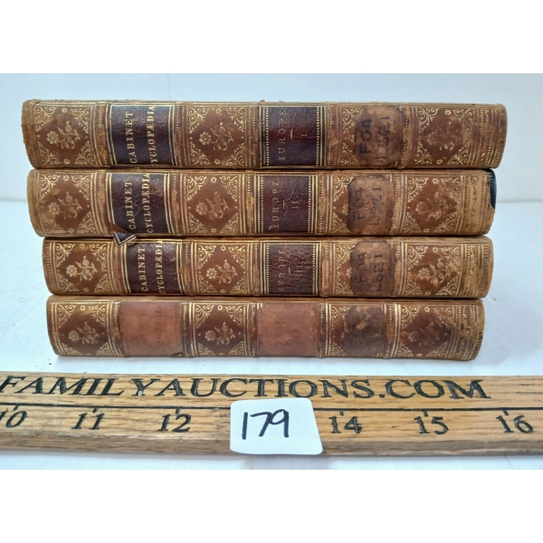 LOT OF 4 - 1833 CABINET ENCYCLOPEDIA "A HISTORY OF EUROPE IN THE MIDDLE AGES" VOL'S. 1-4